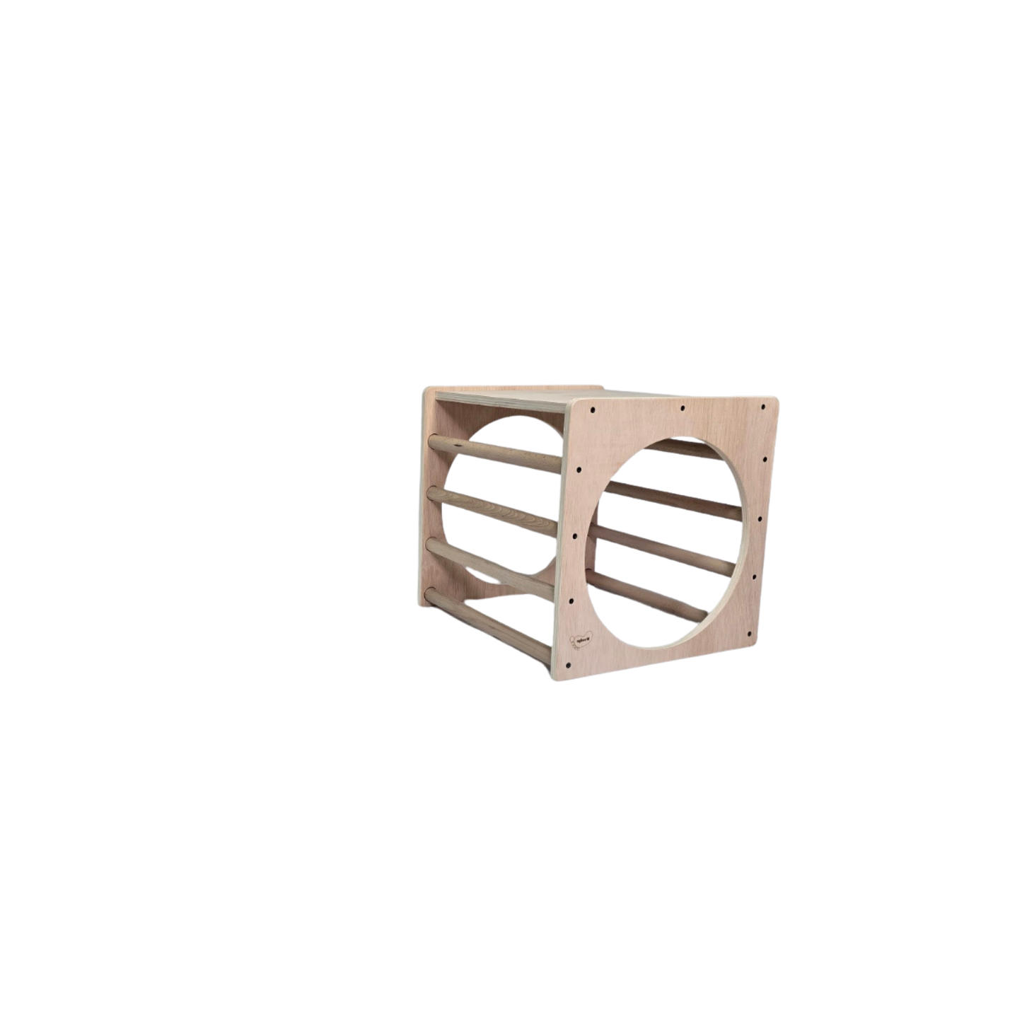 Cubo Pikler + Rampa. Color natural