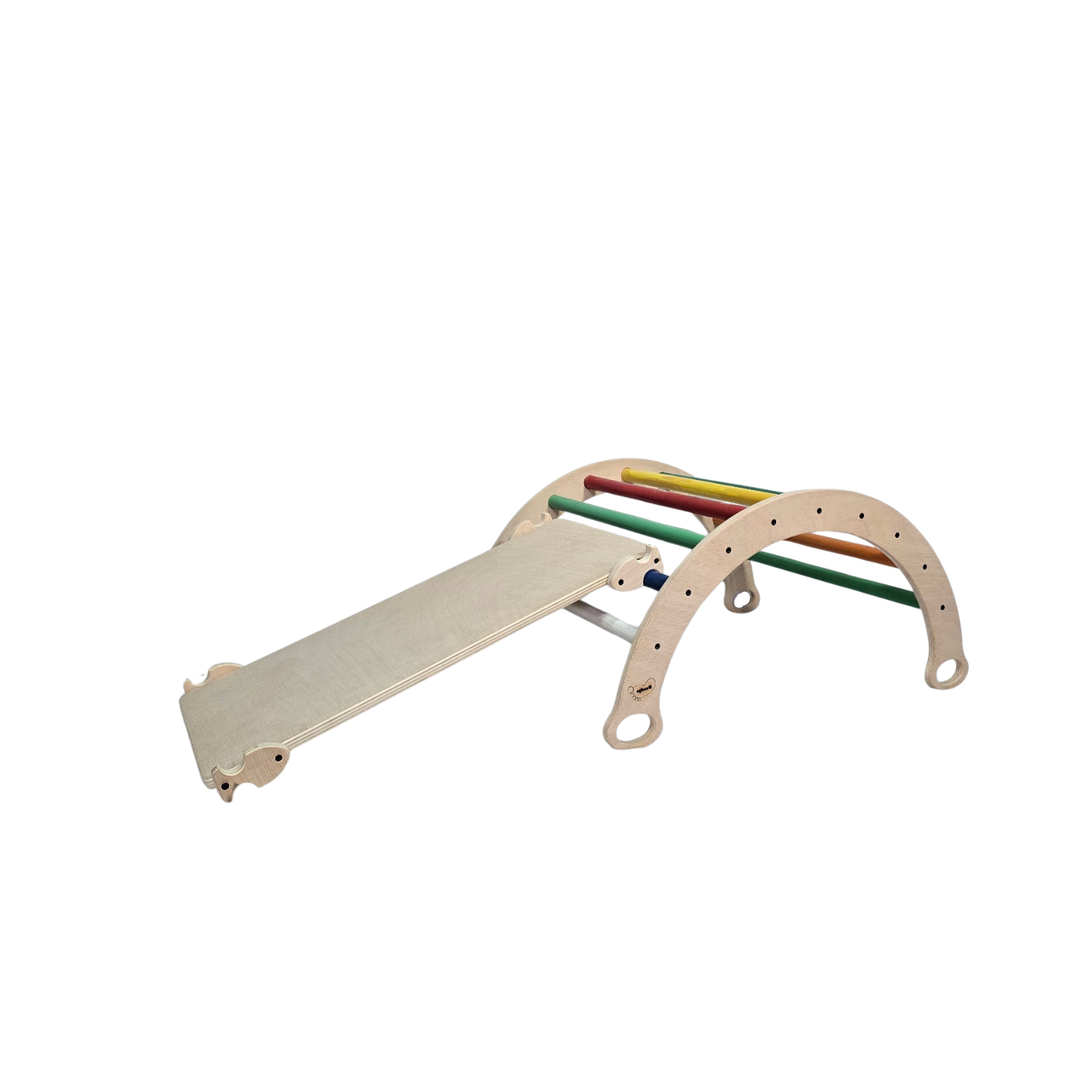 Triangle d'Apprentissage Pikler Pliant en Bois 90 x 60 x 80 Cm. EQ003 Woodgo.