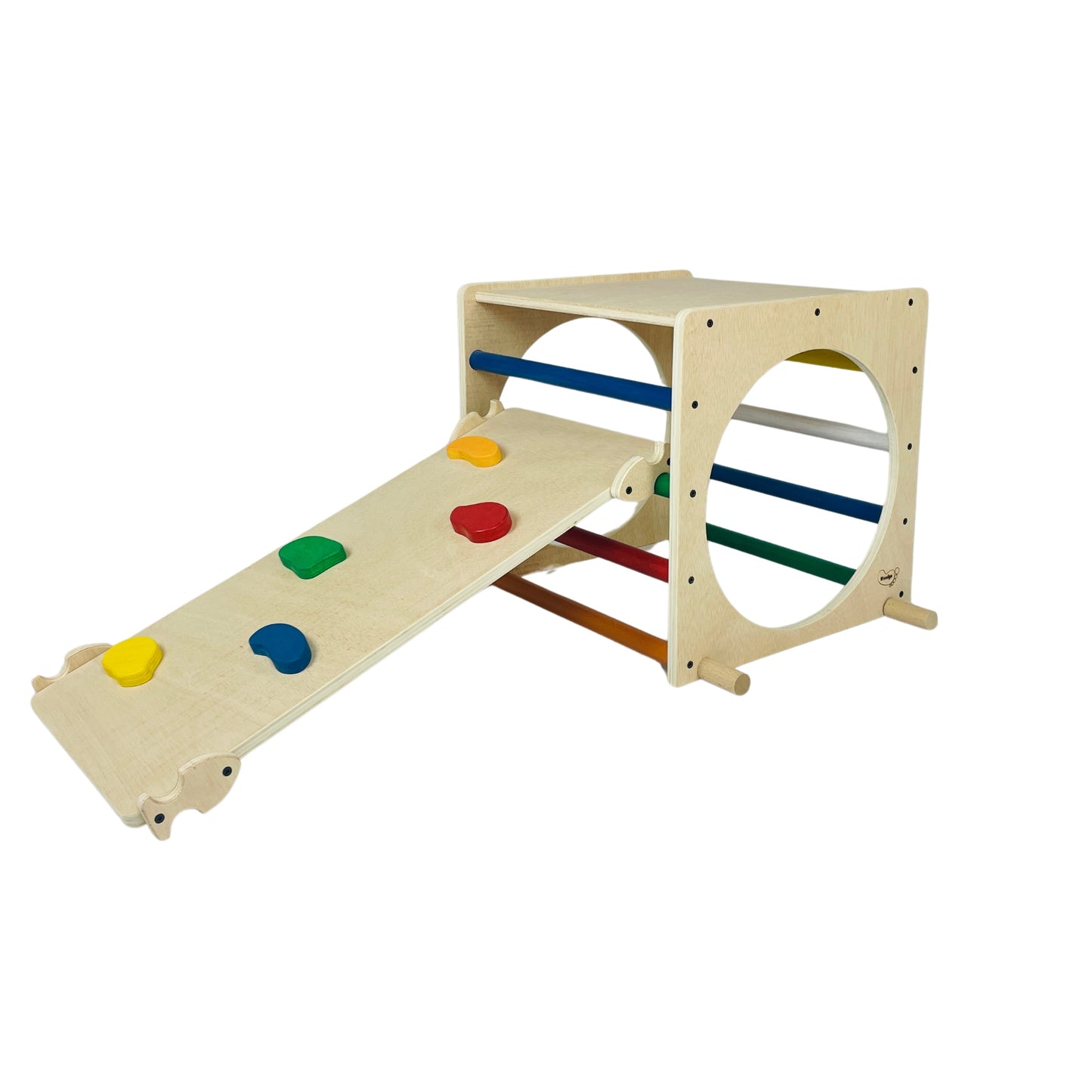 Cubo Pikler fijo + rampa presas