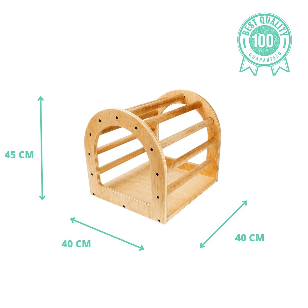 Arche d apprentissage Pikler en bois. Moyen 40 x 45 x 40 CM