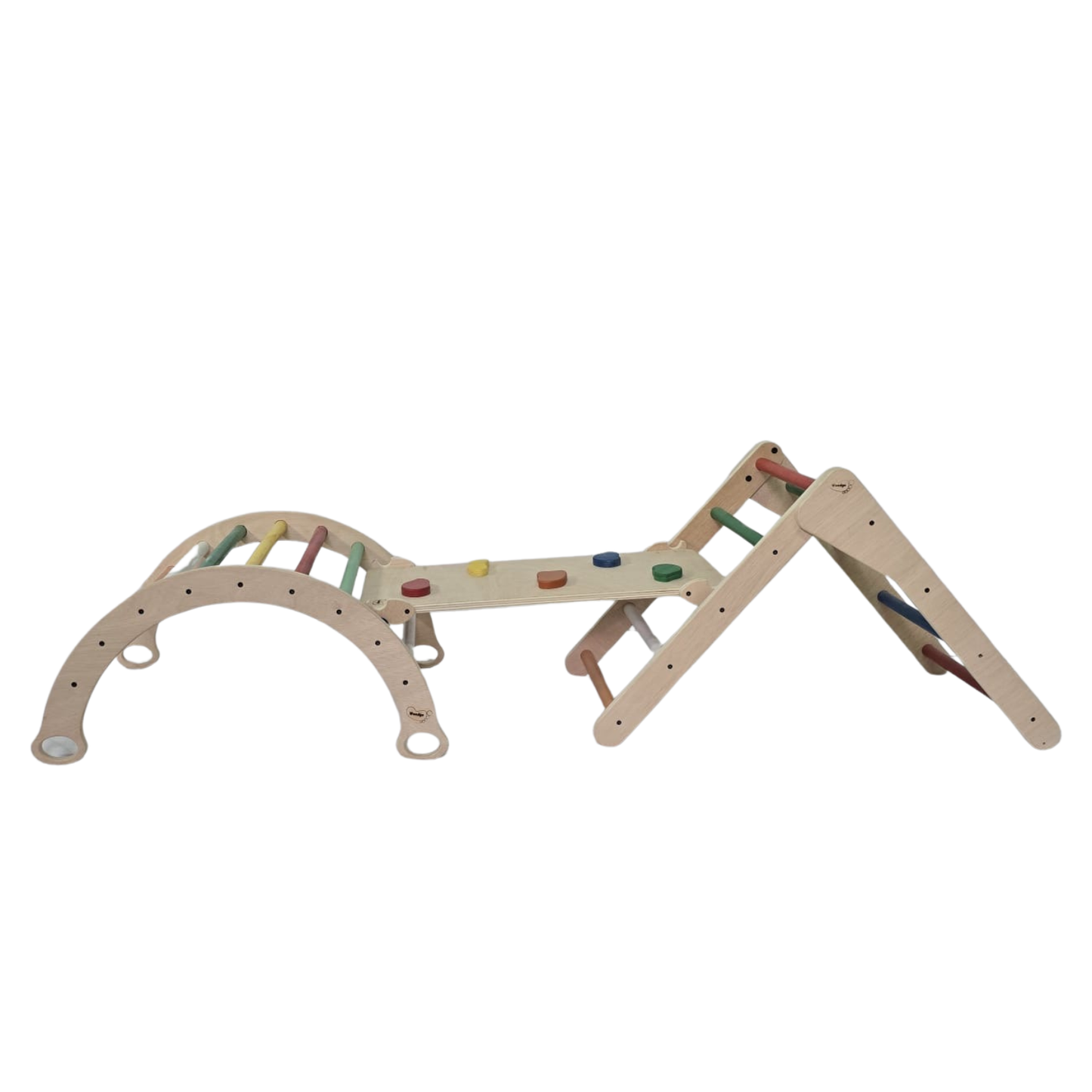 Triangle d'aprenentatge Pikler Plegable Fusta 90 x 60 x 80 Cm. EQ003 Woodgo.
