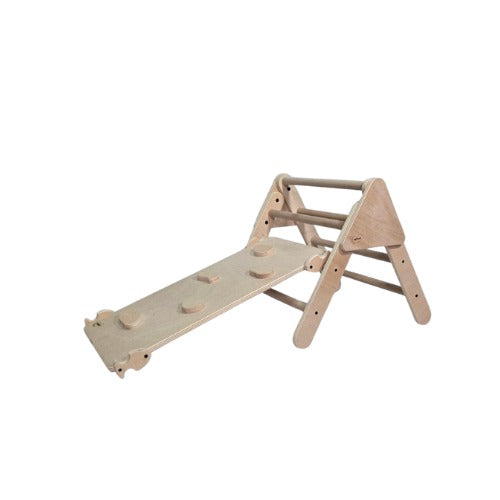 Triangle d'aprenentatge Pikler Plegable Fusta 90 x 60 x 80 Cm. EQ003 Woodgo.