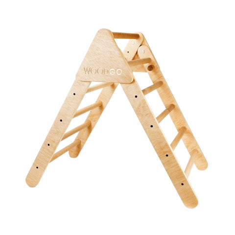 Triangle d'Apprentissage Pikler Pliant en Bois 90 x 60 x 80 Cm. EQ003 Woodgo.